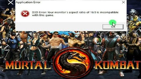 2025 Mortal Kombat D3D Error: Your monitor