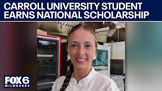Carroll student earns national scholarship, hopes to help restaurant | FOX6 News Milwaukee