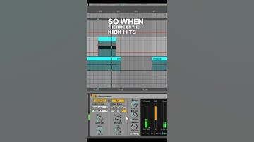 How to add movement to a sound using side chain compression #sidechain #compressor #musicproducer