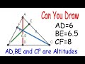 Draw a triangle given 3 altitudes