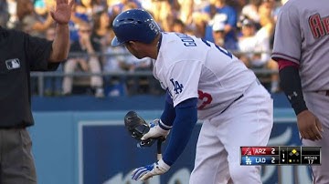 ARI@LAD: Adrian doubles to right, scoring Kendrick
