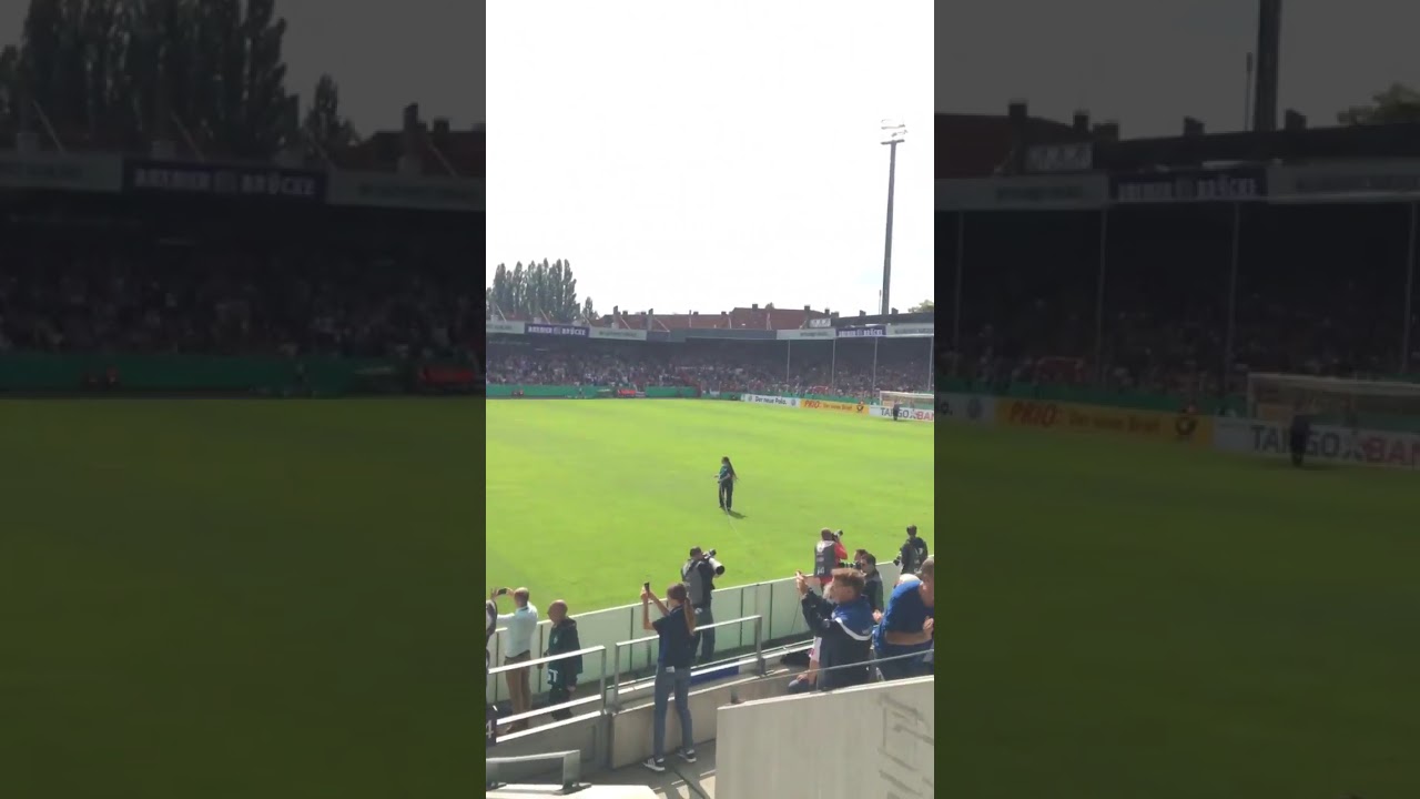 VFL Osnabrück -HSV Einlauf der Mannschaften - YouTube