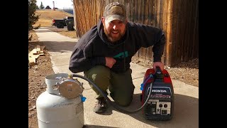 Propane CONVERSION on your HONDA generator! (Installation and Operation of the Hutch Mountain kit)