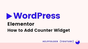 WordPress - How to Add Counter Widget using Elementor Page Builder