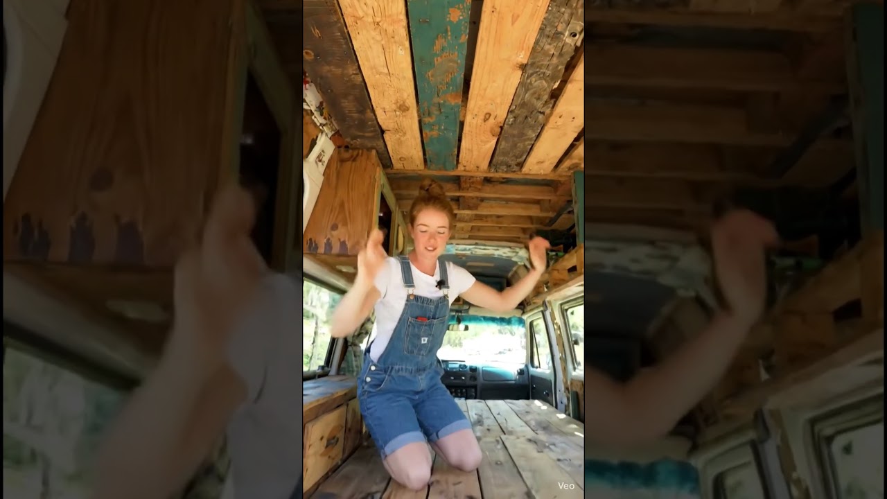 Built a Camper Van for Under $2,000! 🪵🚐 (Scrap Wood & Pallet Hacks)