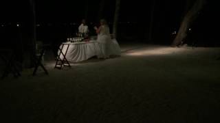 Sandals Barbados Beach Wedding Reception with Blissful Honeymoons & Destination Weddings