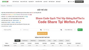 Share Code Gạch Thẻ Vip Giống DoiThe1s - @Wo9xn