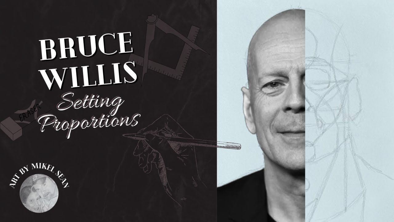 Bruce Willis - Setting Proportions - Art by Mikel Sean