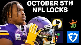 PRIZEPICKS NFL TODAY | BEST 5 BETS | Sunday 10/5/25 | NFL WEEK 5 | EARLY LOOK | BONUS TD BET 🔥