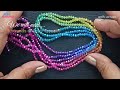 Multi Strand Necklace Easy Technique/Crystal Jewelry making Tutorial