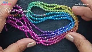Multi Strand Necklace Easy Technique/Crystal Jewelry making Tutorial Net Worth