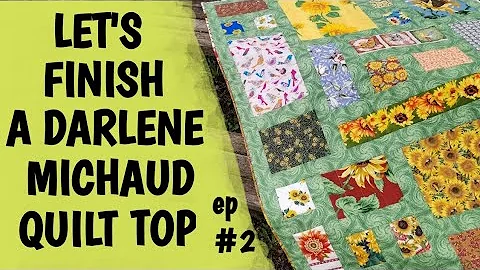 Let's finish one of Darlene Michaud's quilt tops: ...