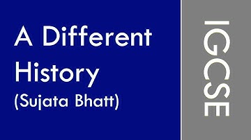 IGCSE LITERATURE - A Different History (Poem Analysis)