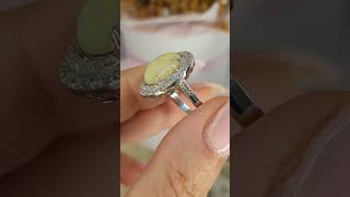 Опал , бриллианты 🌺 16000р🌺р.18 #опал #брилианты #природныекамни