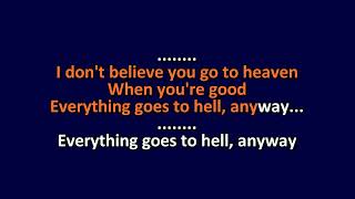 Tom Waits - Everything Goes To Hell - Karaoke Instrumental Lyrics - ObsKure