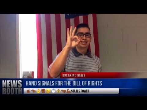 Ann Richards middle school Hand signals Bill of Rights