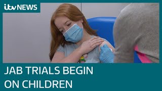 Oxford/AstraZeneca vaccine trial for children as young as six begins | ITV News
