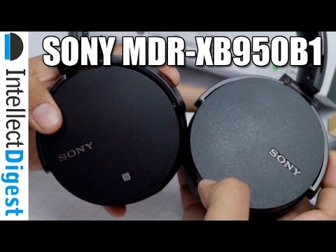 Sony MDR-XB950B1 Bluetooth Headphones Unboxing, Features Overview & Sound Test