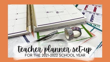 EC TEACHER LESSON PLANNER SET-UP! | 2021-2022 school year | tattooed teacher plans