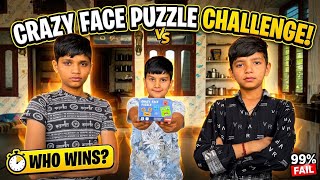 Crazy Face Puzzle Challenge : Who is fastest