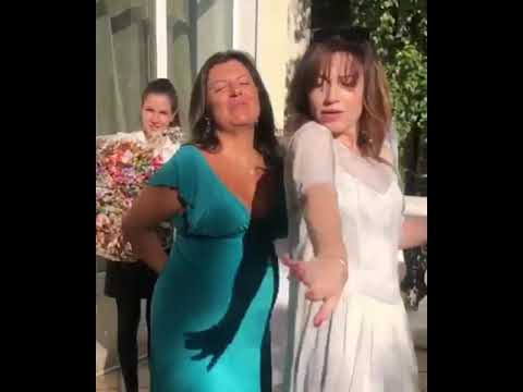 Маргарита Симоньян и Алена Хмельницкая танцуют на дне рождения младшей дочери Хмельницкой и Кеосаяна