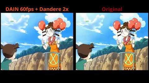 Test DAIN App 1.0 + Dandere 2x | Croket! 60 fps interpolated and upscaled