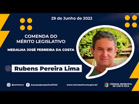 Medalha José Ferreira da Costa - Rubens Pereira Lima