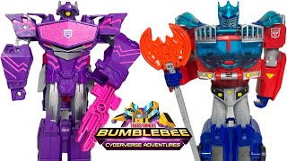 Transformers Ultimate Class Optimus Prime and Shockwave! Bumblebee Cyberverse Adventures. +Bloopers!