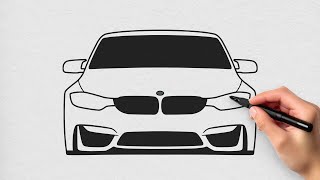 How to Draw a BMW Car Step by Step Easy