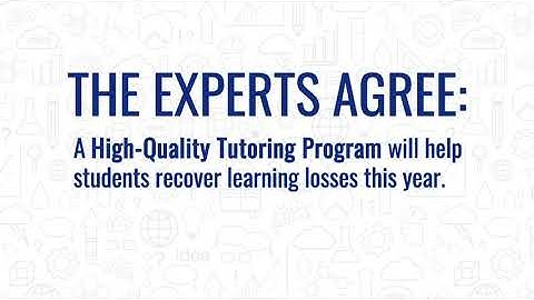 Experts Agree that Tutoring Helps Students Recover from COVID Learning Loss
