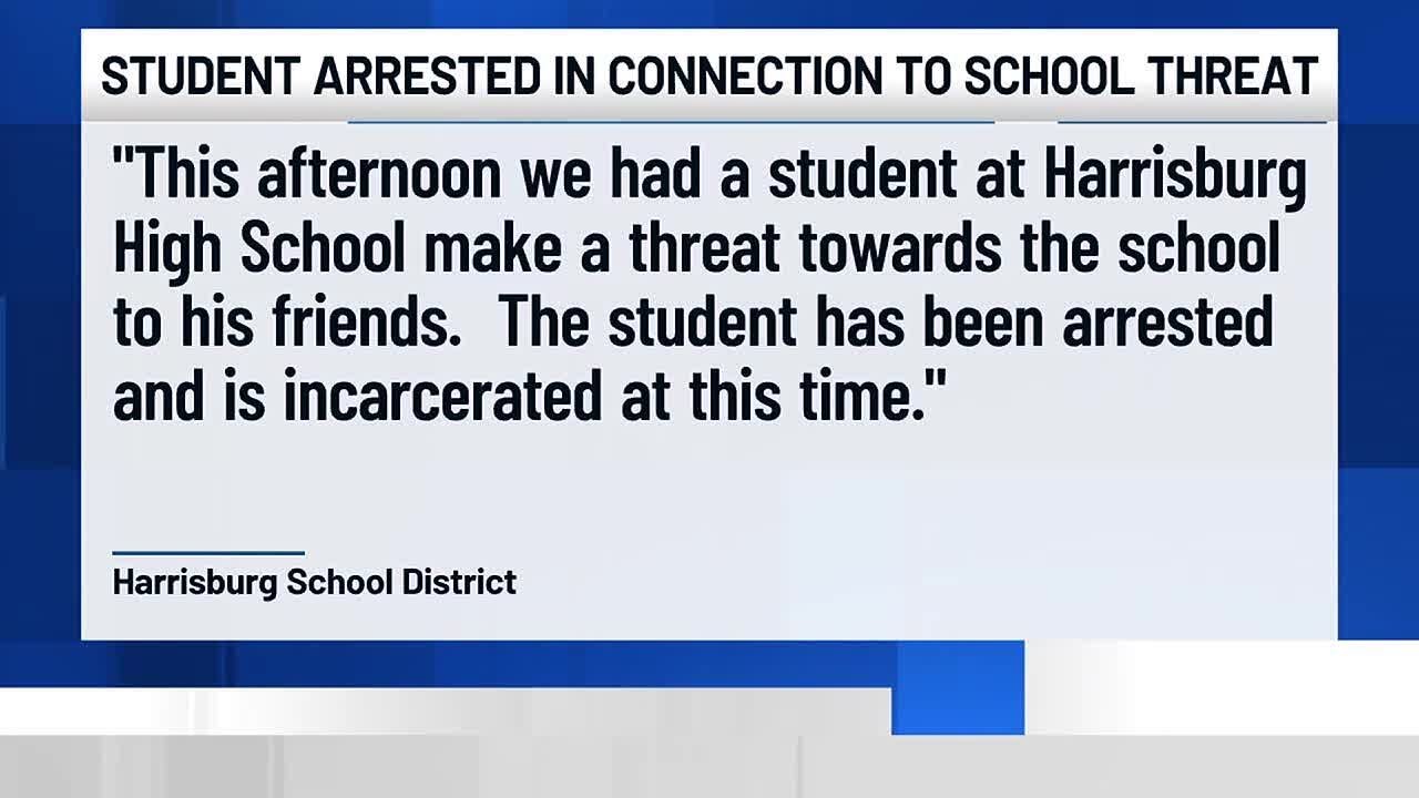 Student arrested in connection to school threat - YouTube