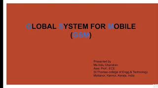 EC404 Global System for Mobile(GSM) Module 6 Part 3