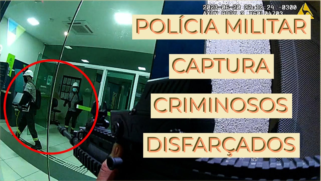 POLÍCIA MILITAR SURPREENDE CRIMINOSOS EM AGÊNCIA BANCÁRIA