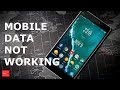 Mobile data not working in android device (Samsung)