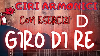 GIRO DI RE MAGGIORE - CON ESERCIZI RITMICI - D MAJOR - D-Dur chords