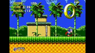Sonic the Hackable - Splash Hill Demo (Sega Genesis) - Longplay