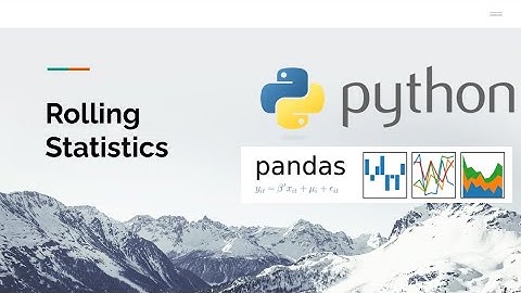Rolling Statistics for Financial Data with Python
