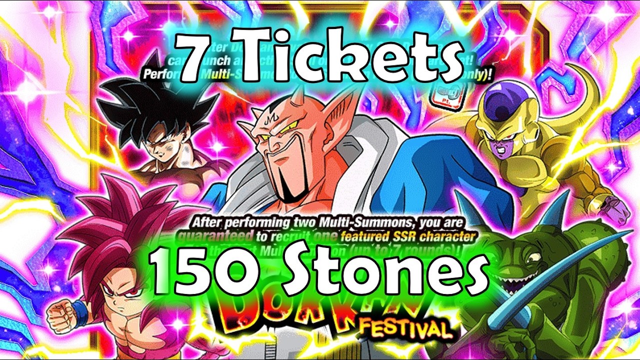DOKKANFEST EXCLUSION TEQ DABURA SUMMONS - 7 TICKETS AND 150 STONES