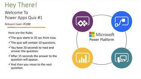 PL100 Quiz - Get started with Canvas apps