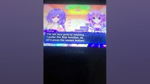 Hyperdimension neptunia re birth 3 - Plutia prefers the skip button lol 💜😊