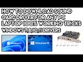 How To Download Sound Card Driver For Any Pc Laptop 100% Working Tricks | windows 7,8,10,11 Drivers