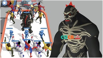 Superhero Monster Merge Master: Funny Game All Levels (iOS,Android) Part 11 - BOSS SUPER Monster