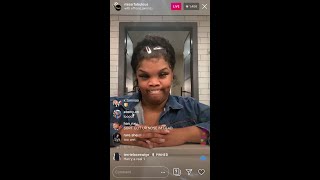 MISS RFABULOUS (RENEE) GIVES DRUNK ADVICE TO FANS IG LIVE &amp; PETER GRIFFIN LOOKALIKE (FUNNY)(PART 1)
