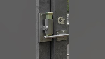 Automatic gate latch, lock, simple secret lock
