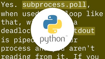 Difference between Popen.poll() and Popen.wait()