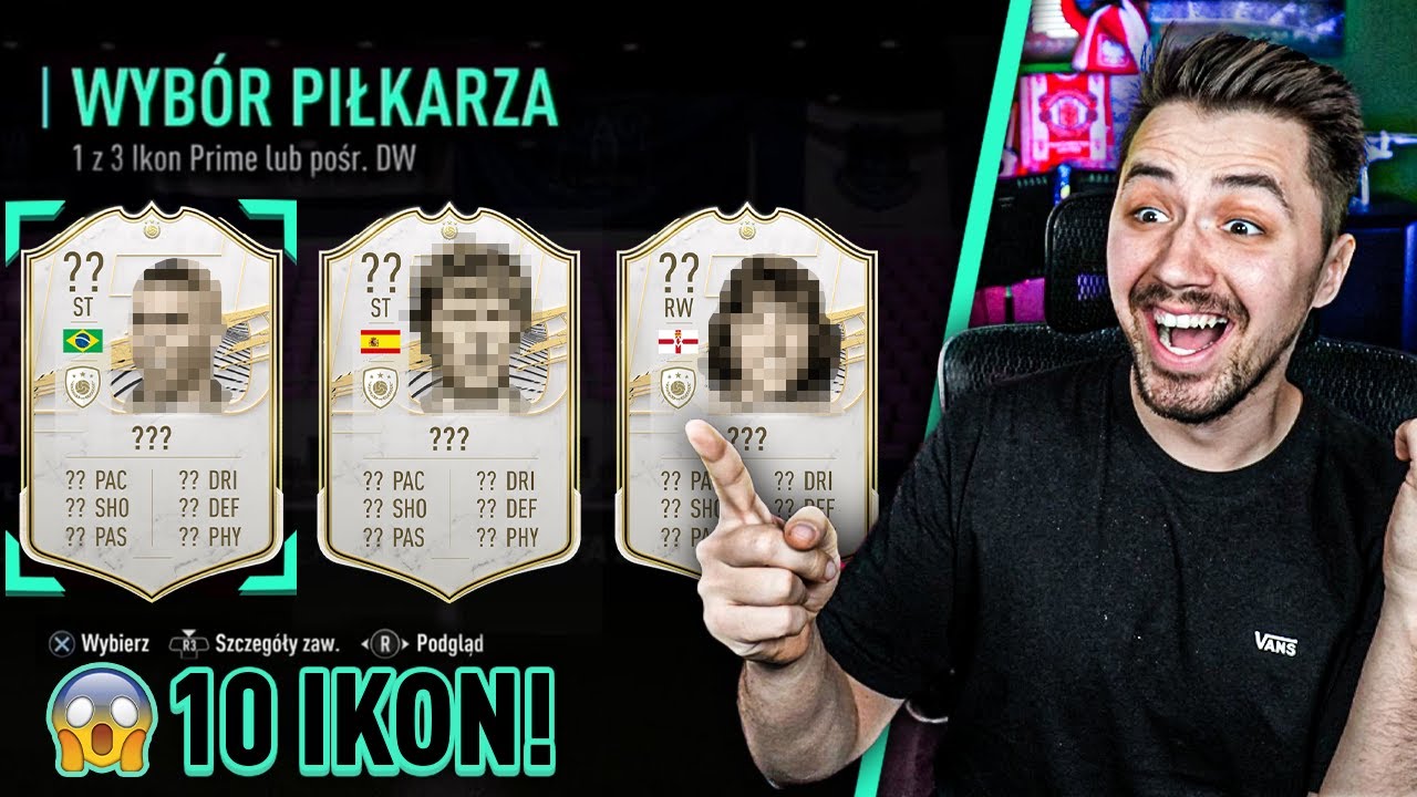 TEN PICK! 😲🔥 Otworzyłem 10 IKON na RAZ! FIFA 21 / DEV