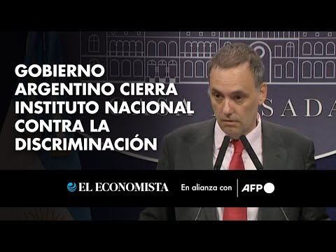 Javier Milei, presidente de Argentina, cierra instituto nacional contra la discriminación