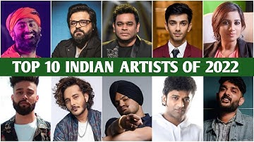 Top 10 Indian Artists of 2022 on Spotify || MUZIX