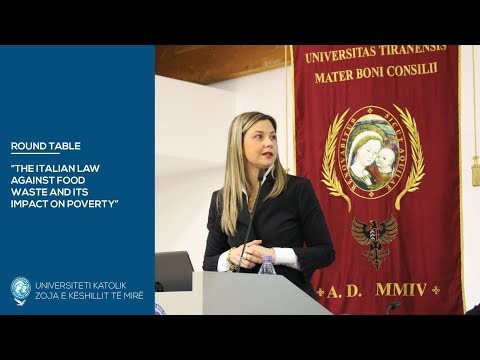 Round Table: "The italian law against food waste and its impact on poverty" - 4 Dec. 2017