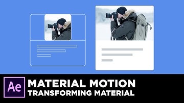 Material Design Motion - Transforming Animation in After Effects Tutorial